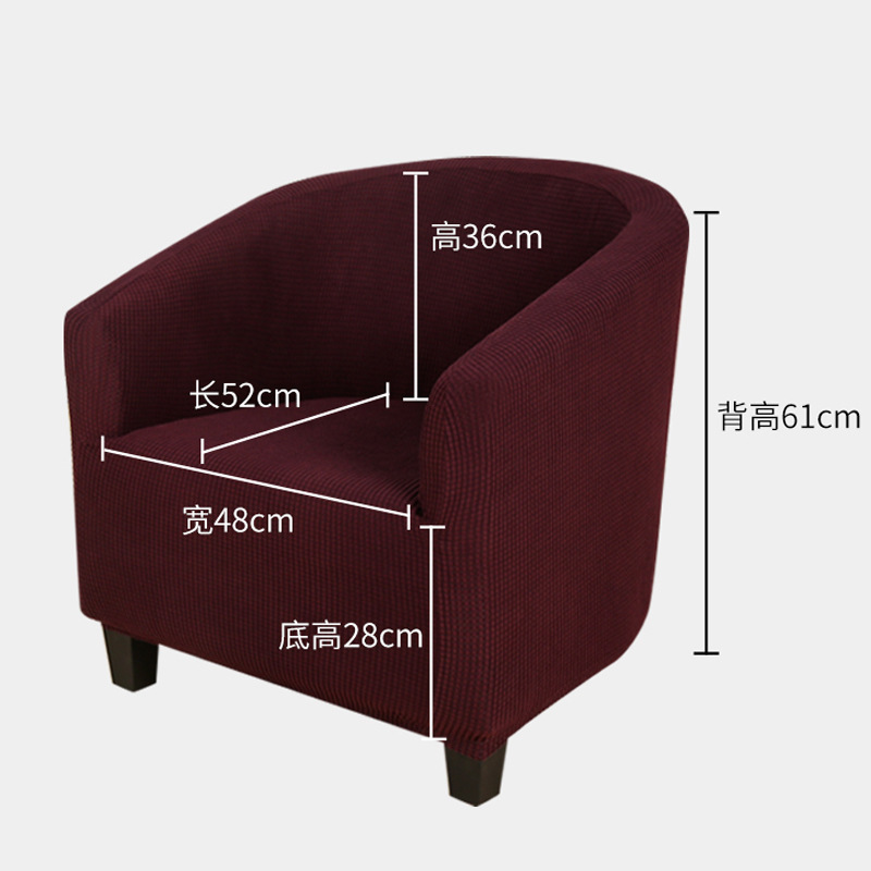 Funda de sofá semicircular individual con todo incluido de estilo europeo transfronterizo Funda de sofá de club universal resistente a los gatos gris Funda de reposabrazos