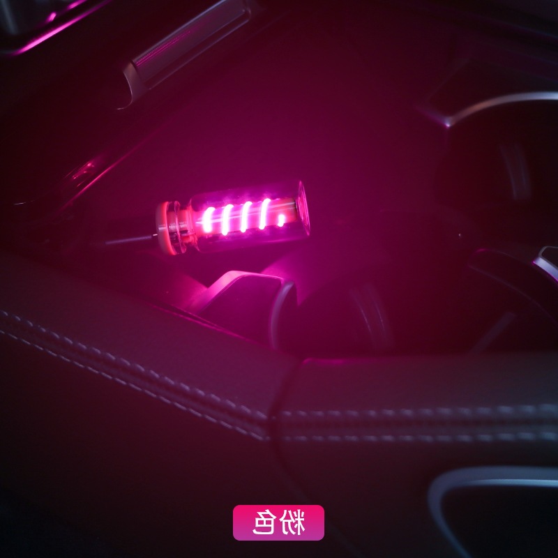 LED espiral transparente tacto USB luz de noche interior del automóvil LED luz de inducción de atmósfera image 6