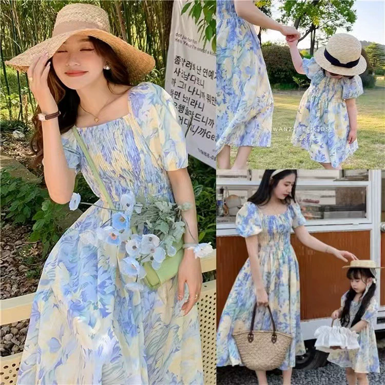 Корейское платье для родителей и детей