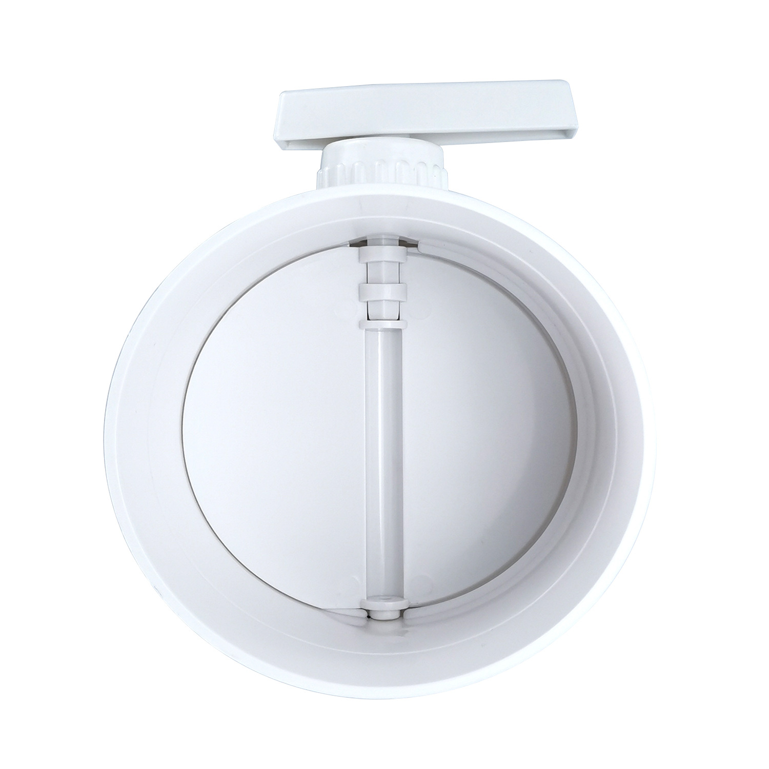 ABS塑料手动可调节风量调节阀止回阀PVC管道圆形风速风阀可调式