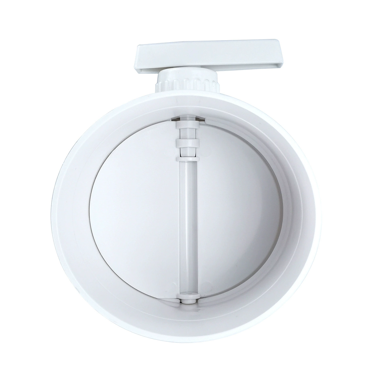 Регулируемый клапан регулировки расхода воздуха из АБС-пластика, обратный клапан приточного воздуха, белый круглый воздушный клапан для труб из ПВХ