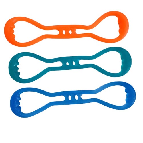 TPE 8-character tension rope silicone 8-character tensioner elastic yoga shoulder opening and chest expansion home fitness tool elastic rope