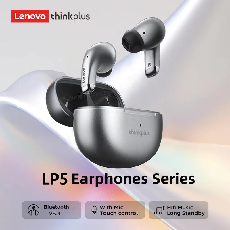 2026 New Lenovo Lp5 Bluetooth Earphones In-Ear Long-Lasting Battery Sports Noise-Cancelling Gaming Low Latency 2026 New Lenovo Lp5 Bluetooth Earphones In-Ear Long-Lasting Battery Sports Noise-Cancelling Gaming Low Latency
