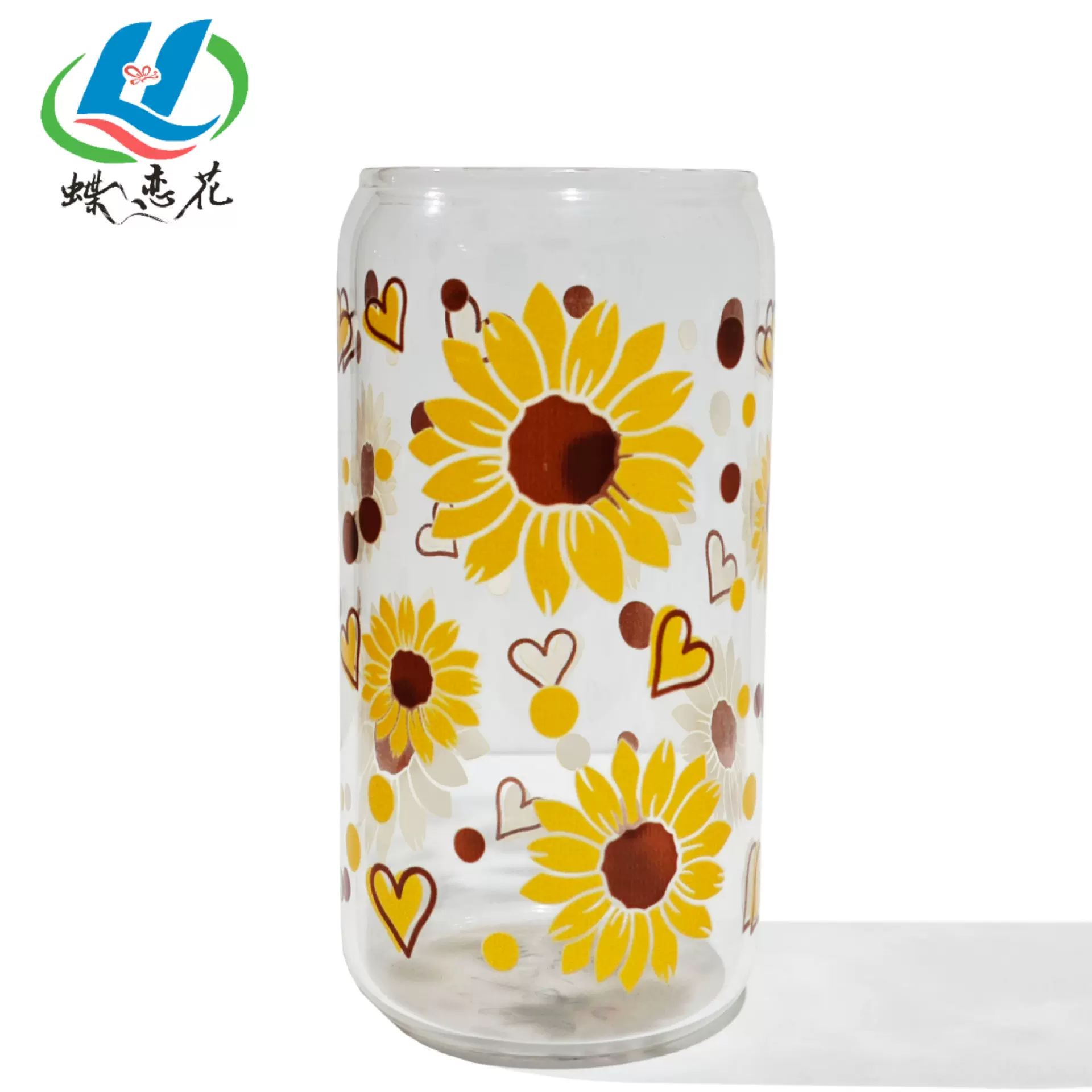 玻璃杯数码印刷UV打印加工厂圆柱体彩色喷墨高速印刷打印logo