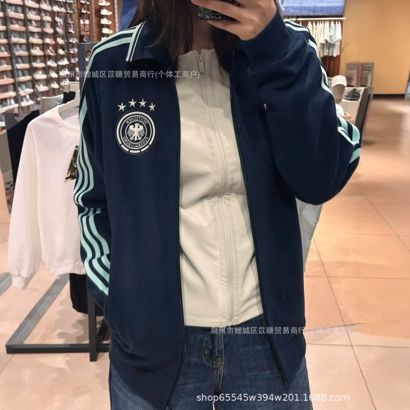 潮牌秋冬新款条纹拉链卫衣外套男女同款时尚百搭运动风夹克