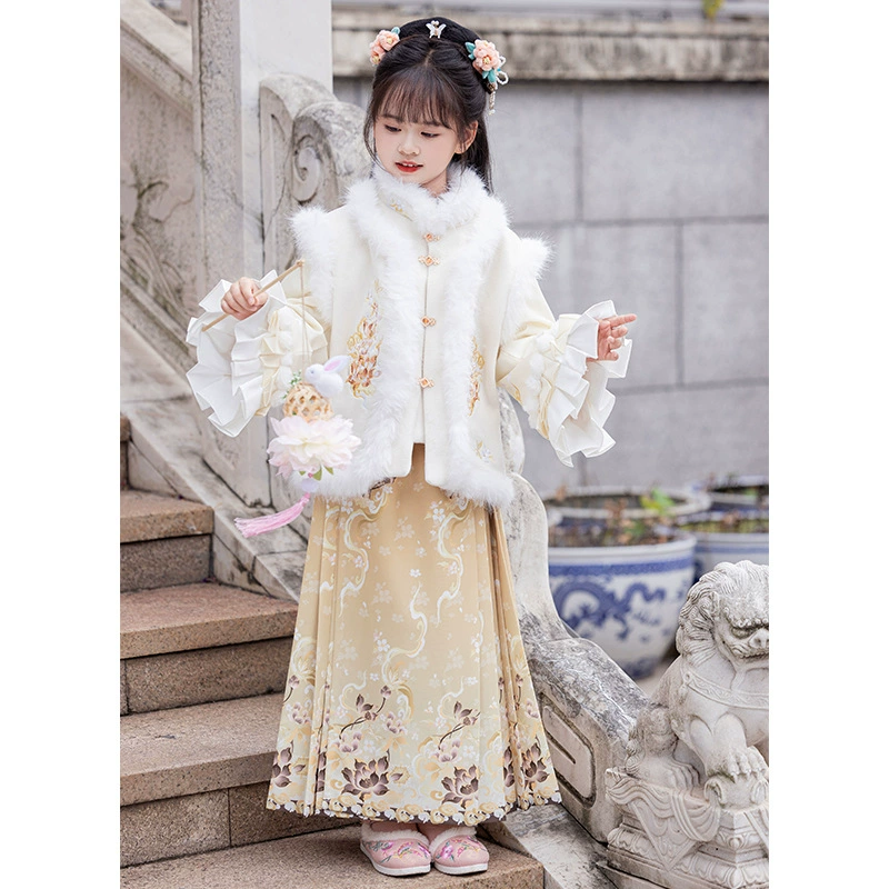 Китайский стиль плюшевая девушка Hanfu Ming изготовила юбку Tang Ming