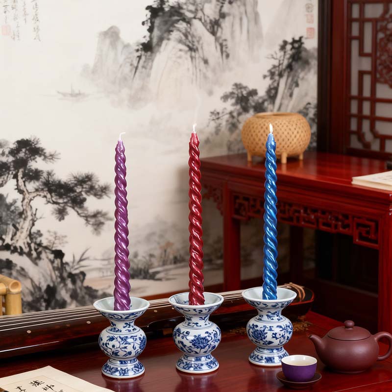 Velas europeas de hilo largo｜Decoración bodas y cenas｜Venta al por mayor