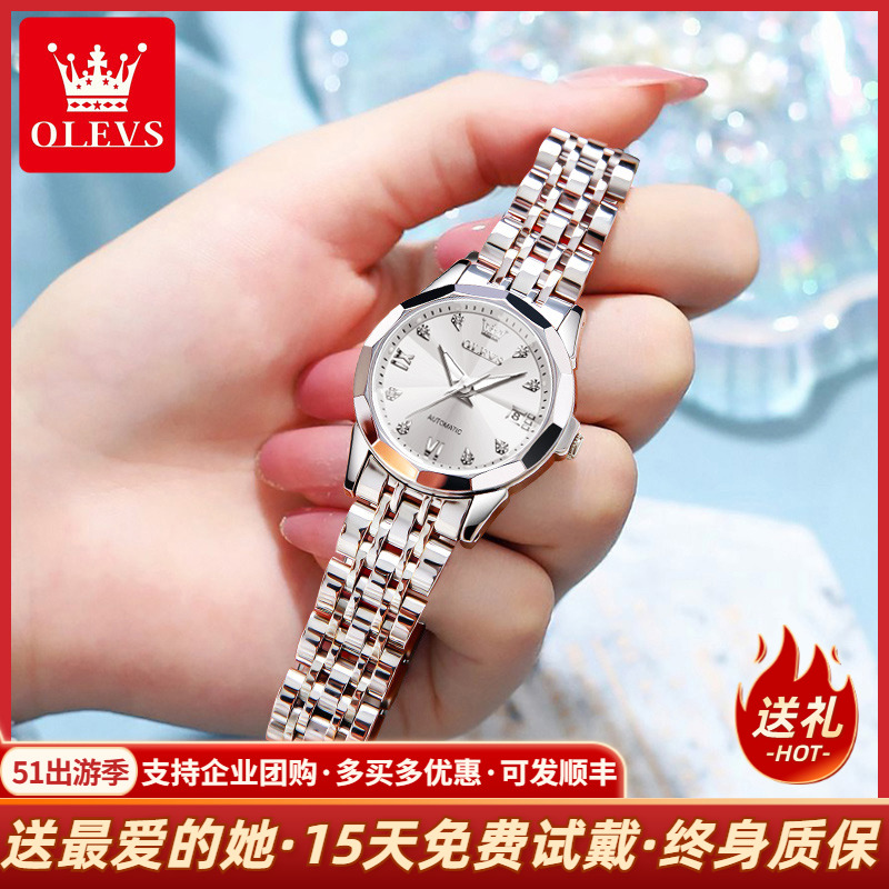 New Women's Watch, Light Luxury Niche Fully Automatic Mechanical Watch 520 Gift for Girlfriend and Wife