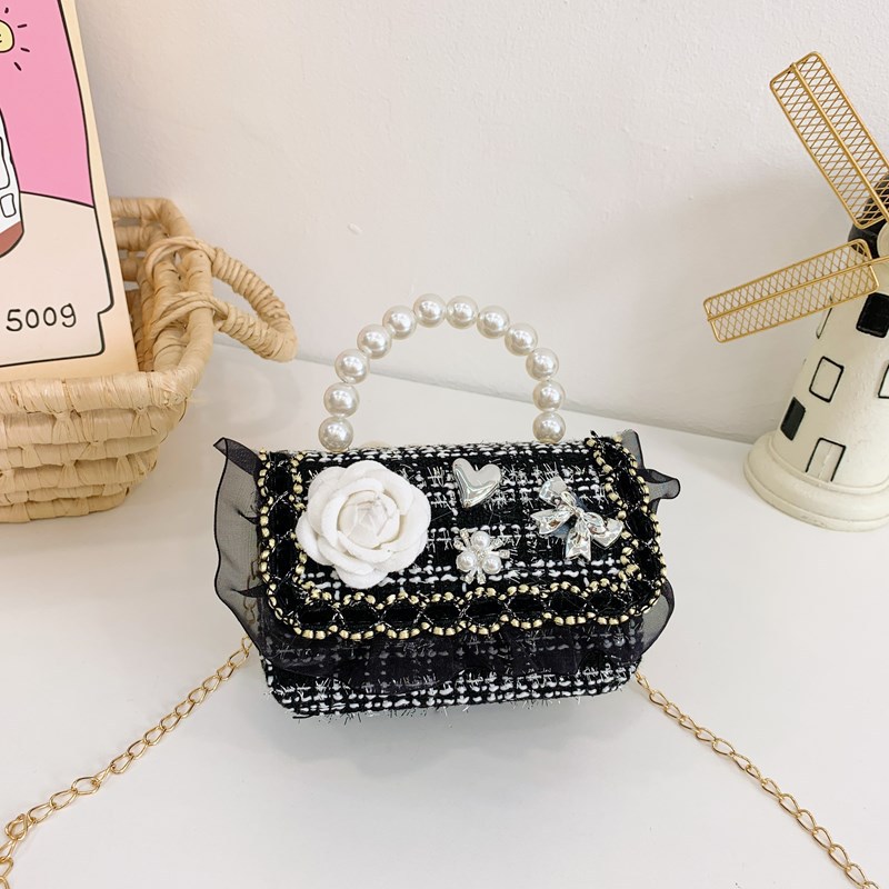 Bolso infantil, lindos arcos de perlas, bolso de mochila para niños, estilo coreano de moda, bolso de hombro para hombres y mujeres.