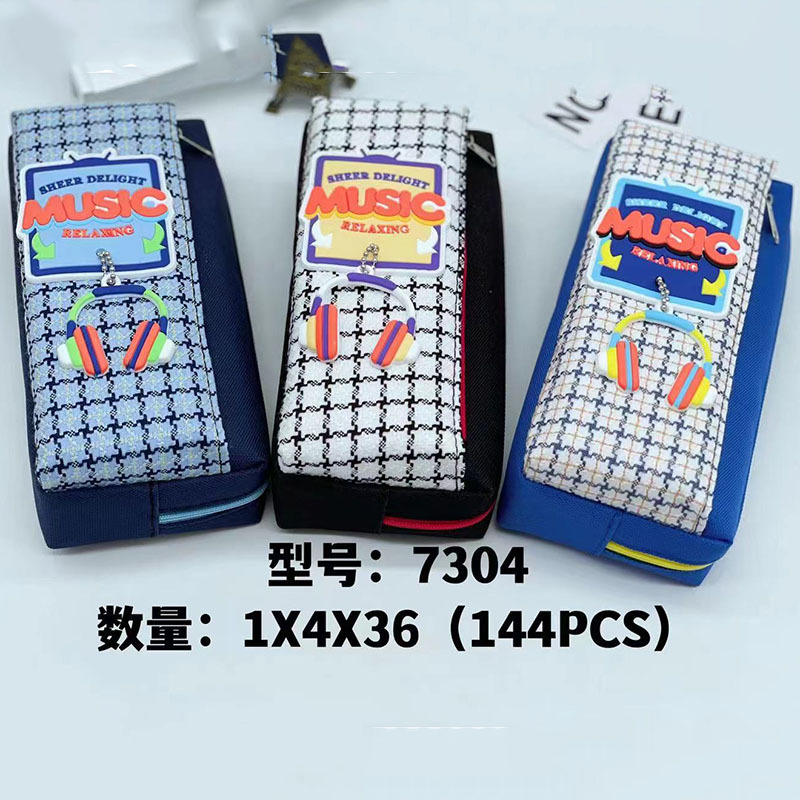 Caja de lápiz creativa caja de papelería de dibujos animados caja de lápiz de arena movediza de aceite de PVC estudiante de gran capacidad bolsa de lápiz al por mayor