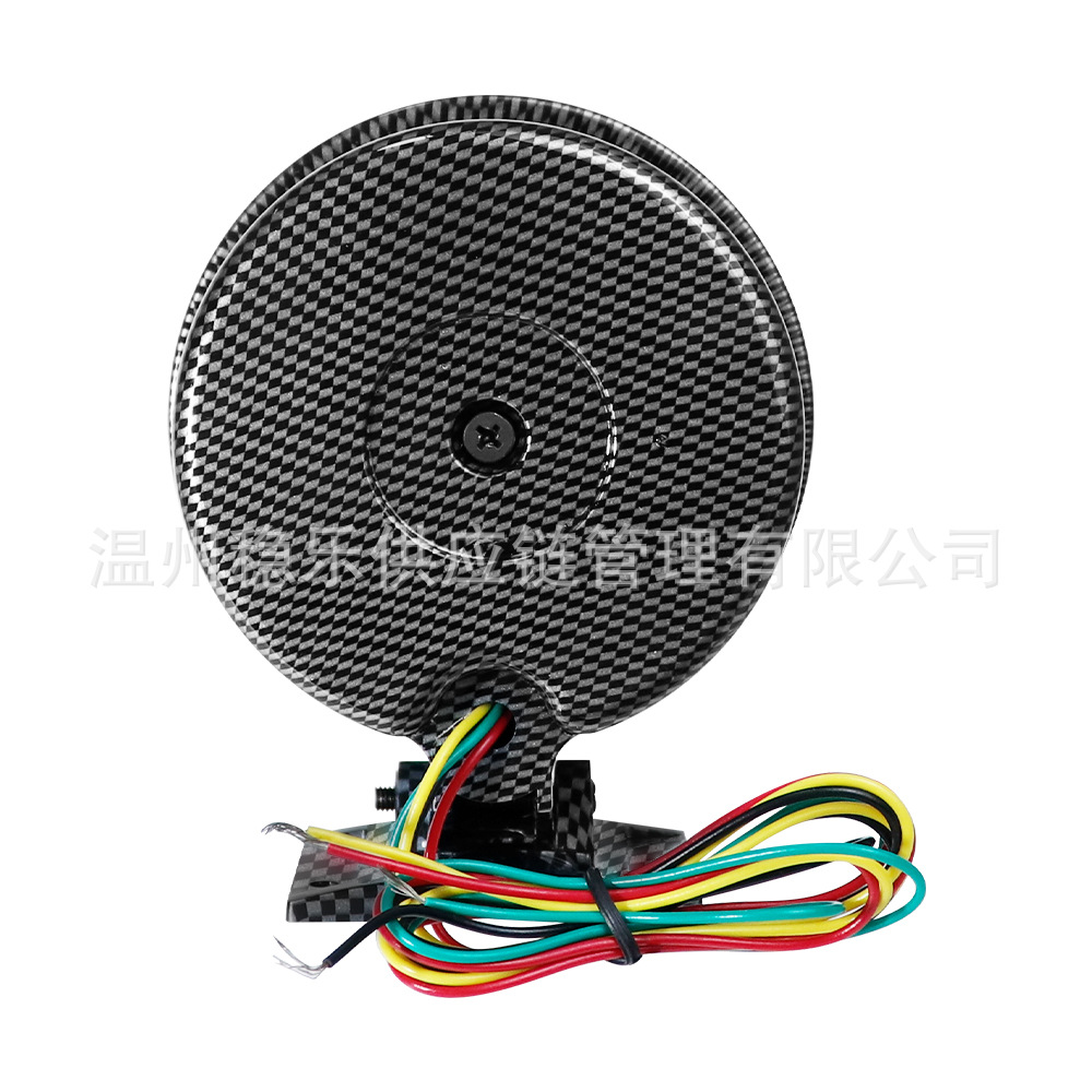 95mm Tachometer for Car Modification, Pointer-Type 8000Rpm Tachometer, Black Surface with Carbon Pattern, Universal for 4-6-8 Cylinders