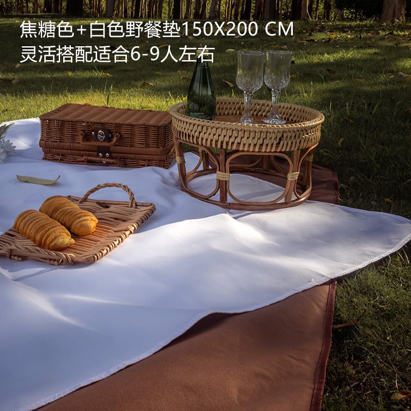 화이트+캐러멜 컬러 믹스 (150*200cm)