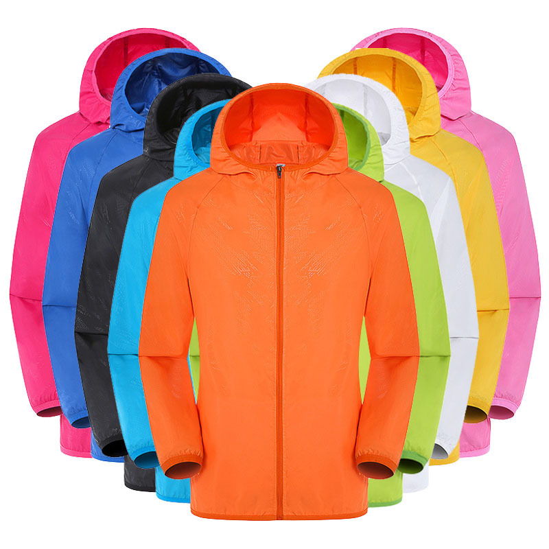 Sun Protection Clothing Men's and Women's Coat Lightweight Outdoor Skin Windbreaker Fishing Advertising Shirt Printing LOGO Summer Sun Protection Clothing