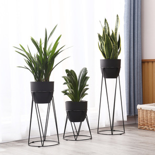 Round Basin Indoor Flower Shelf Simple Storage Rack Large Round Decorative Rack Floor-Standing Nordic Heightening