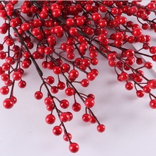 仿真红果冬青果  相思豆金扇子仿真发财果福桶冬青果红果批发