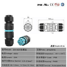 IP68������|��ˮ���^��о����ʽ�B����M25���ݽz��ӷ�ˮ���^