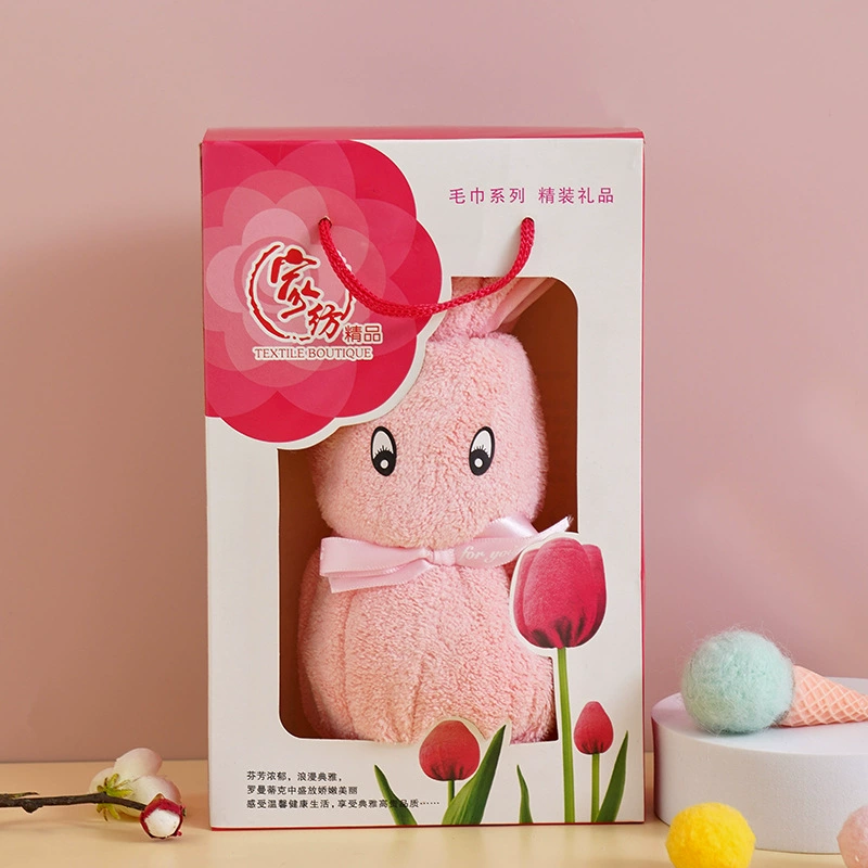 Коралловый банный полотенец, зайчик, кукла, подарок на день рождения, оптом