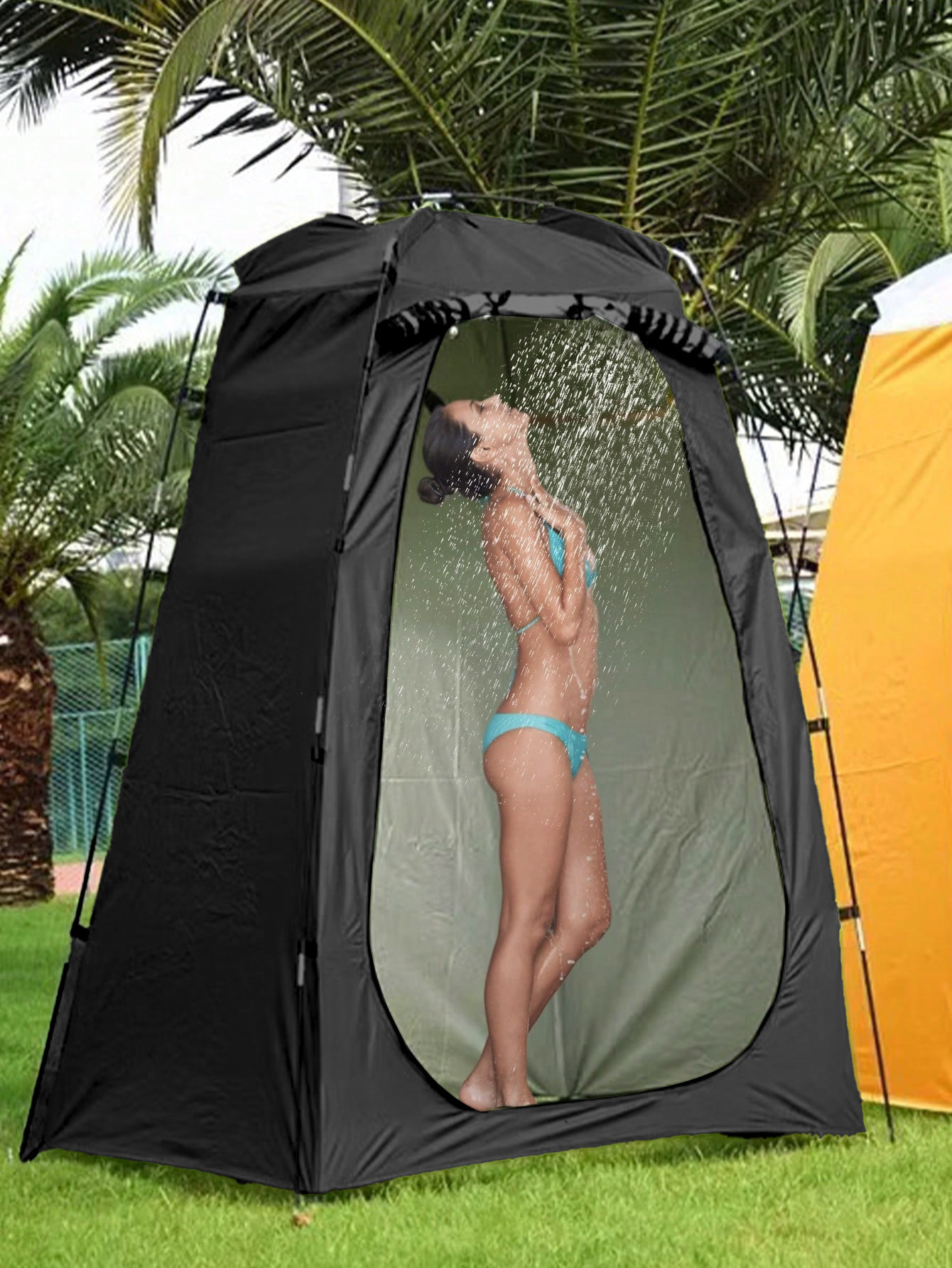2025 Cross-Border Popular Outdoor Toilet Tent Portable Bathing and Changing Shower Changing Cover Camping Camouflage Tent