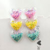 Cartoon hair accessory, rainbow hairgrip for princess