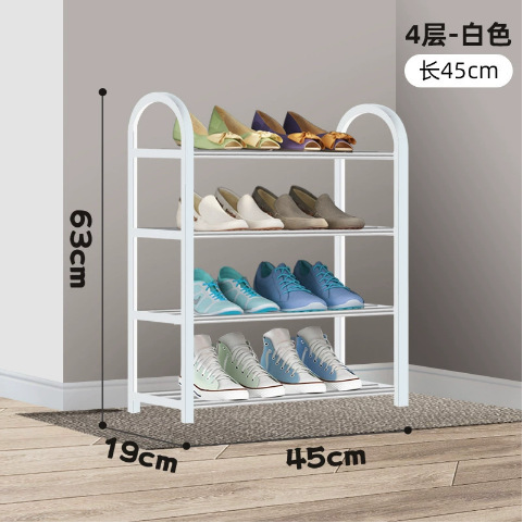 둥근 머리 45cm 흰색 4 층