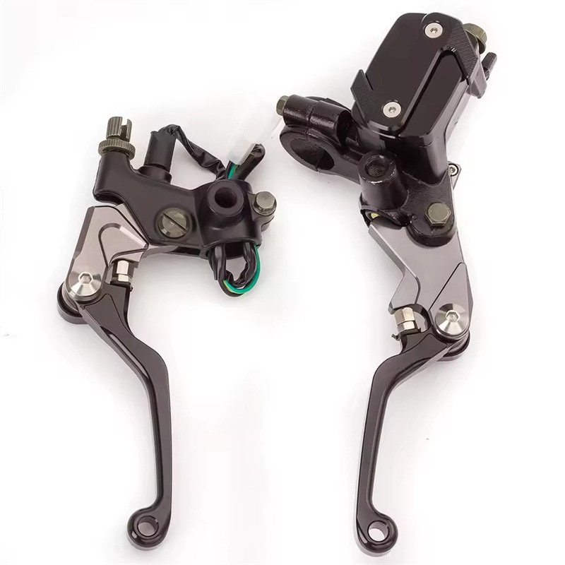 Suitable for Off-Road Motorcycles Like Honda, Yamaha, Kawasaki, Suzuki, Ktm, Etc., Modified Anti-Fall Brake Pump Handlebar Horns