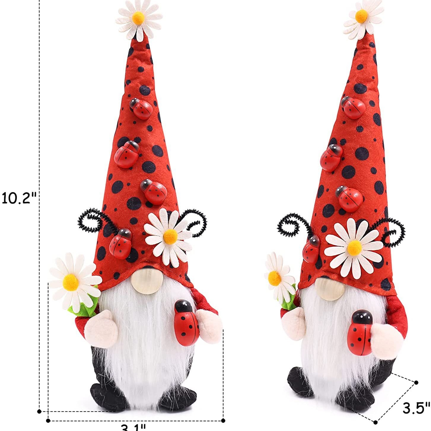 Primavera sin rostro anciano mariquita sin rostro muñeca sentada muñeca creativa sin rostro anciano Regalo De vacaciones decoración al por mayor