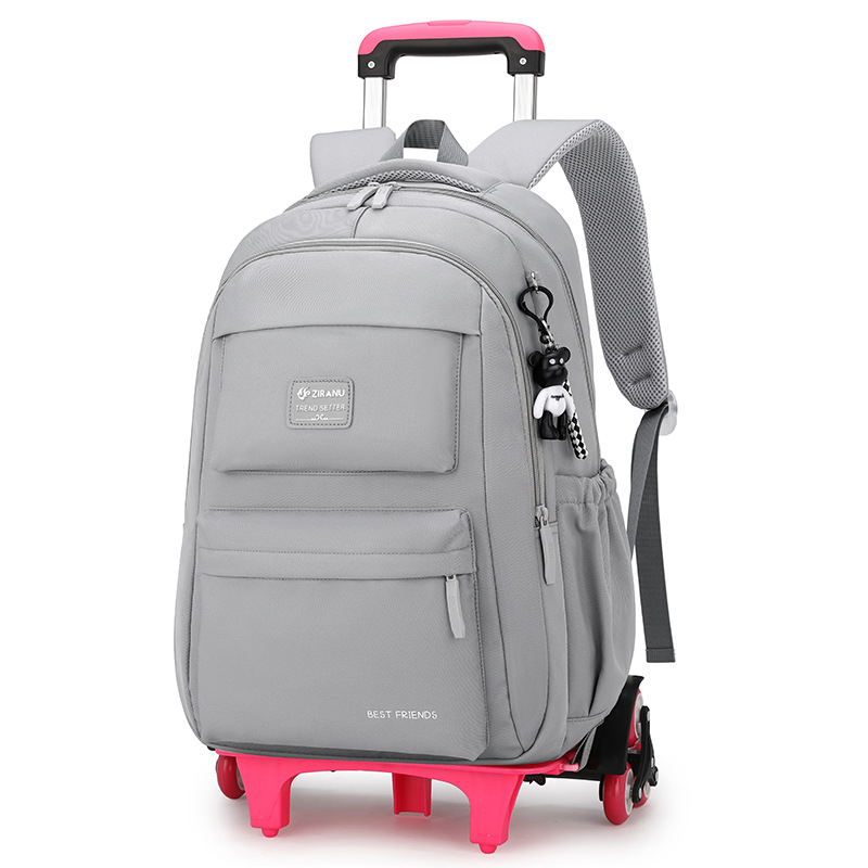 Natural Fish nuevo carro mochila primaria niñas de la Escuela de gran capacidad de descompresión protección de la columna vertebral de gran capacidad mochila entrega