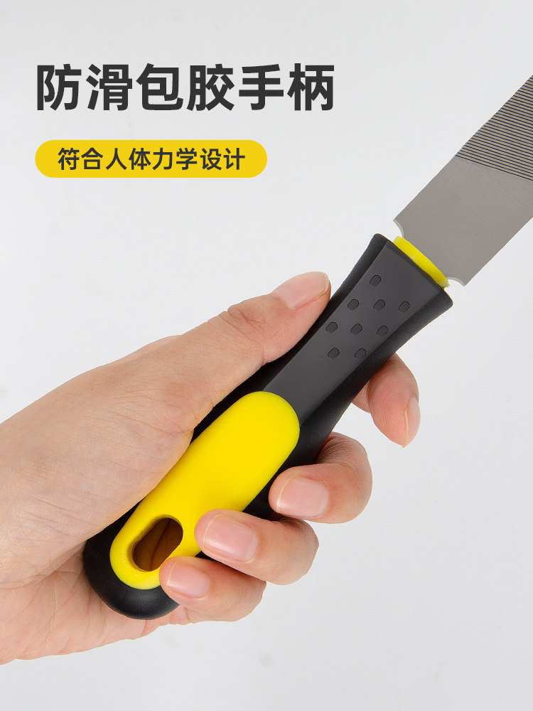 File polishing tool, file rubbing tool, high hardness metal triangle woodworking small chisel, mediu