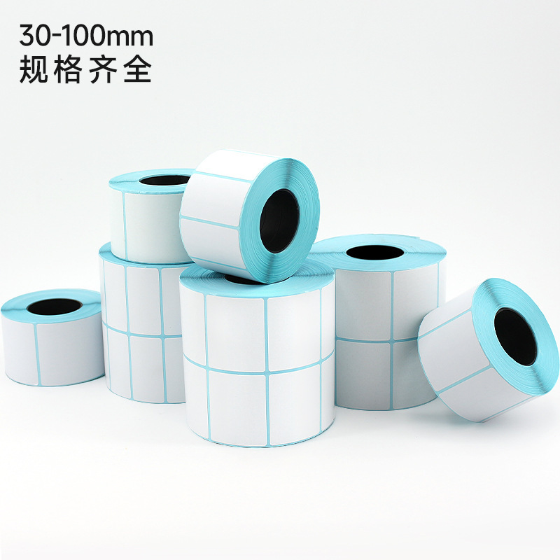 Three-proof thermal label paper 30*20 25 15 20 10 30x40 barcode printer adhesive sticker