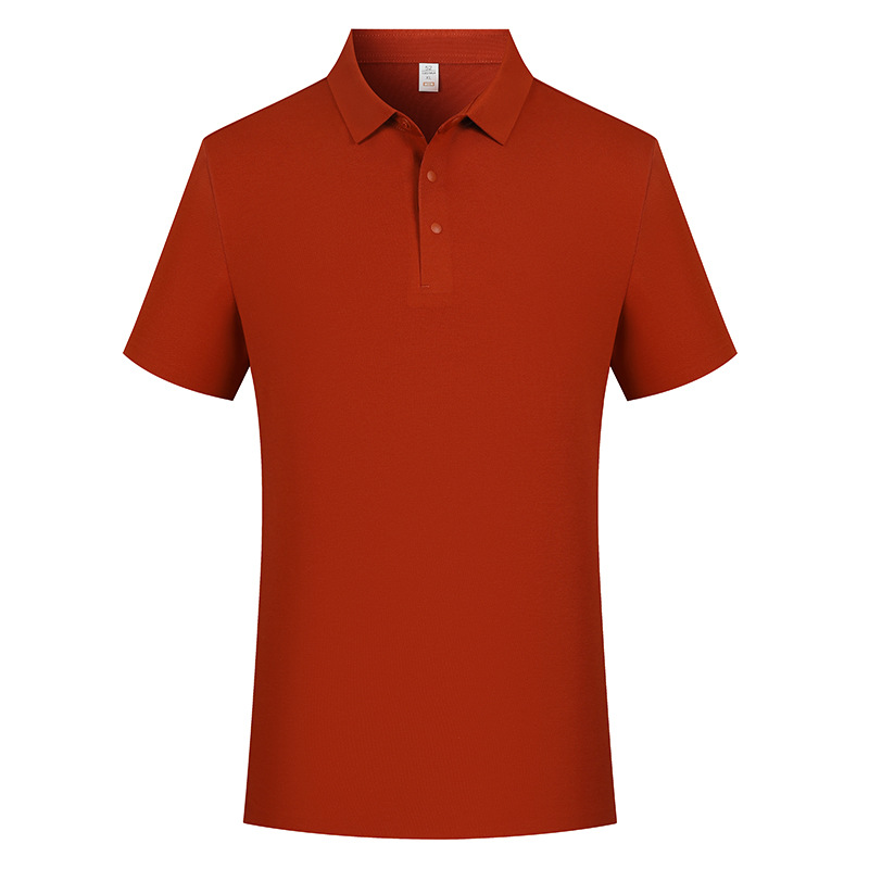 Cuatro cierre sin costura sensación fría 7A antibacteriana comercial con solapa camiseta polo camiseta personalizada ropa de trabajo sensación alta