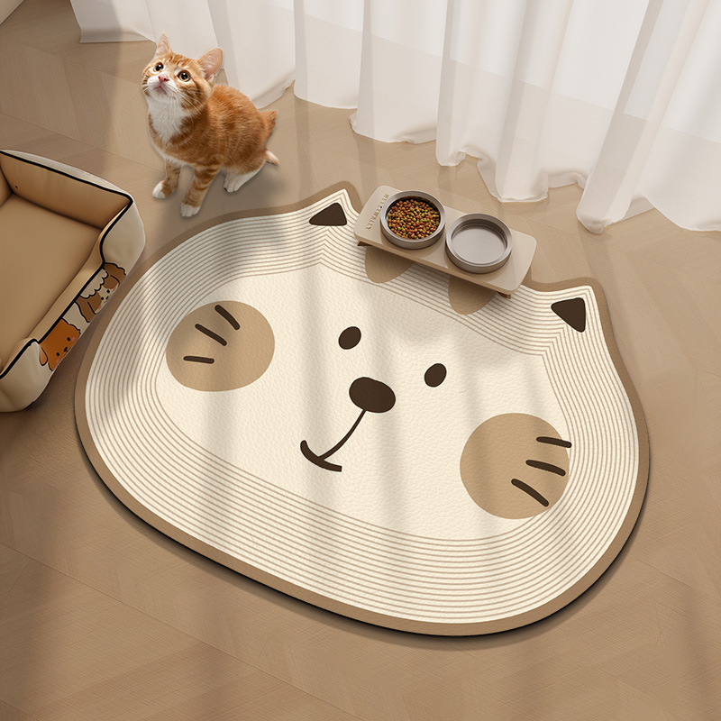 Waterproof Mat Dog Cage Feeding Mat Pet Placemat Waterproof Cat and Dog Leak-Proof and Stain-Resistant Mat for Eating Splash-Proof and Easy to Care for