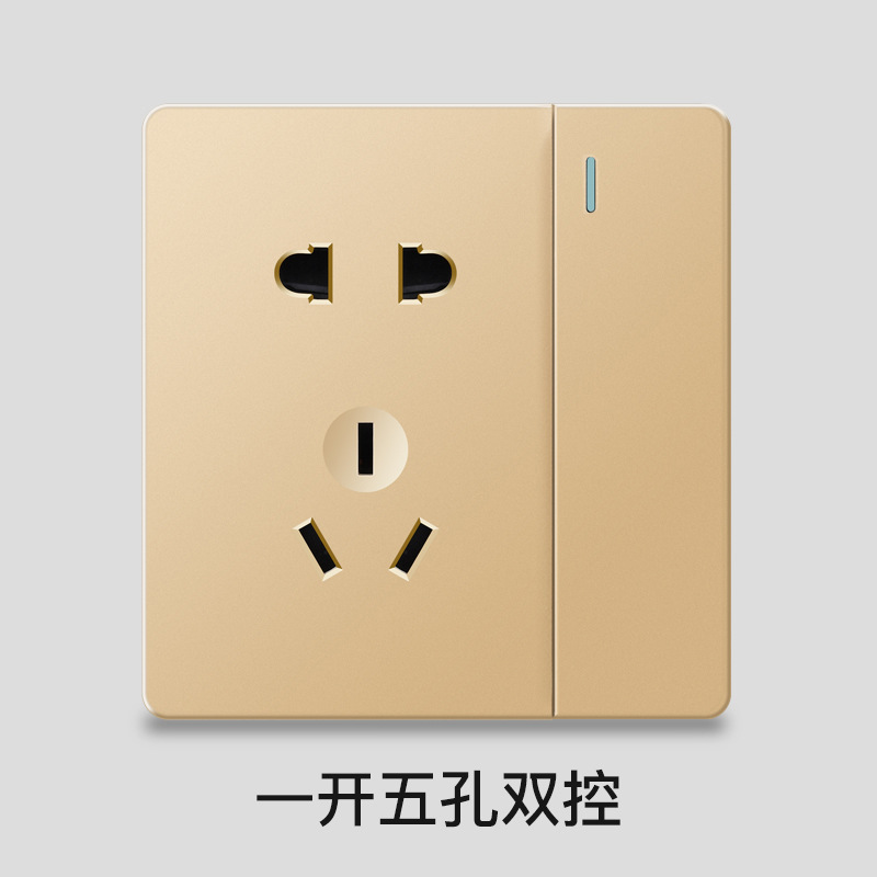 Nueva campana de pino oculto 86-tipo de interruptor de pared del panel de cinco agujeros USB fuente de alimentación de la cocina hogar fábrica al por mayor image 21