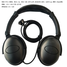 专业定制可印公司Logo耳罩式航空降噪耳机厂家直销