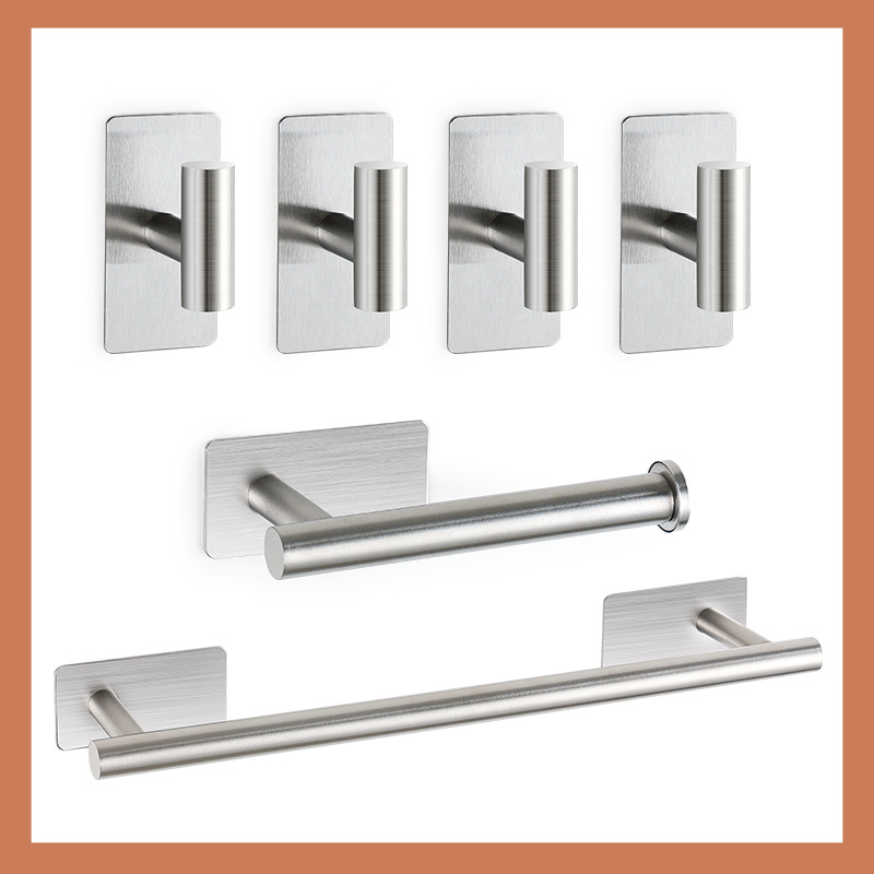 Juego de Accesorios de Baño de Acero Inoxidable Impermeable para Montaje en Pared