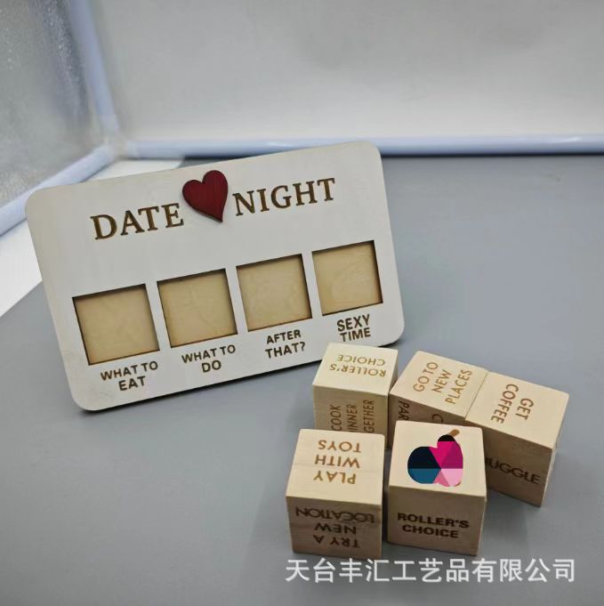 Date Night Dados amante adulto Date Night Dados Amazon independiente de pie dados de madera