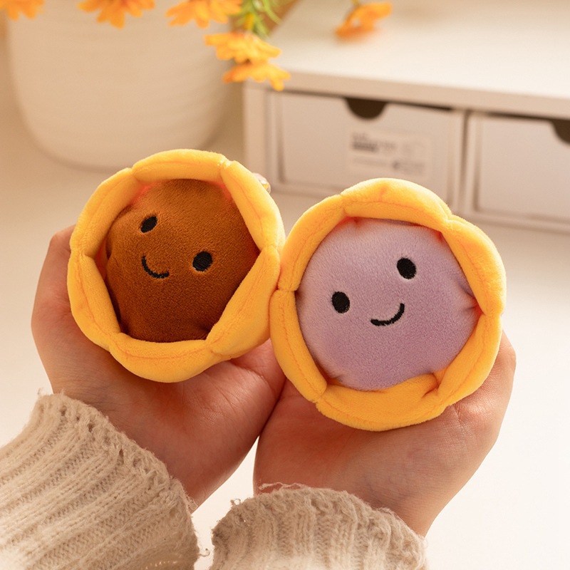 Cute torta de pastel colgante juguetes de peluche muñeca bolsos de dibujos animados colgante llaveros muñecas pastel muñeca mujer