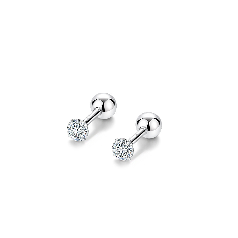 1 Pair Quantity Wedding Occasion 1 Pair 925 Sterling Silver Geometric Ear Studs