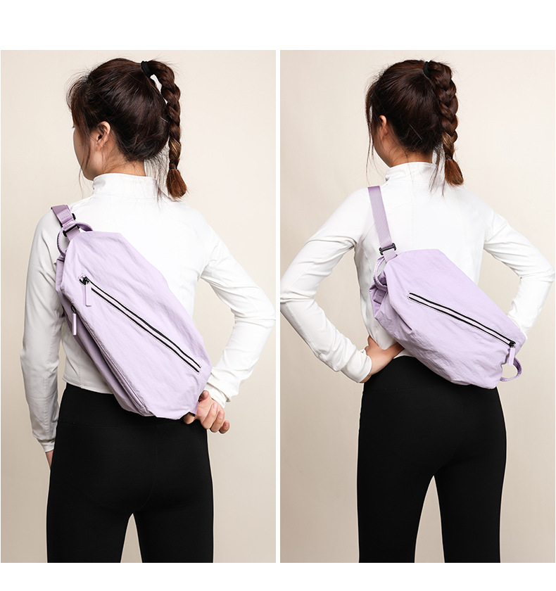 Nieuwe nylon crossbody multifunctionele fitnesstas met grote capaciteit borsttas voor mannen en vrouwen met rugzakken_voghion.com