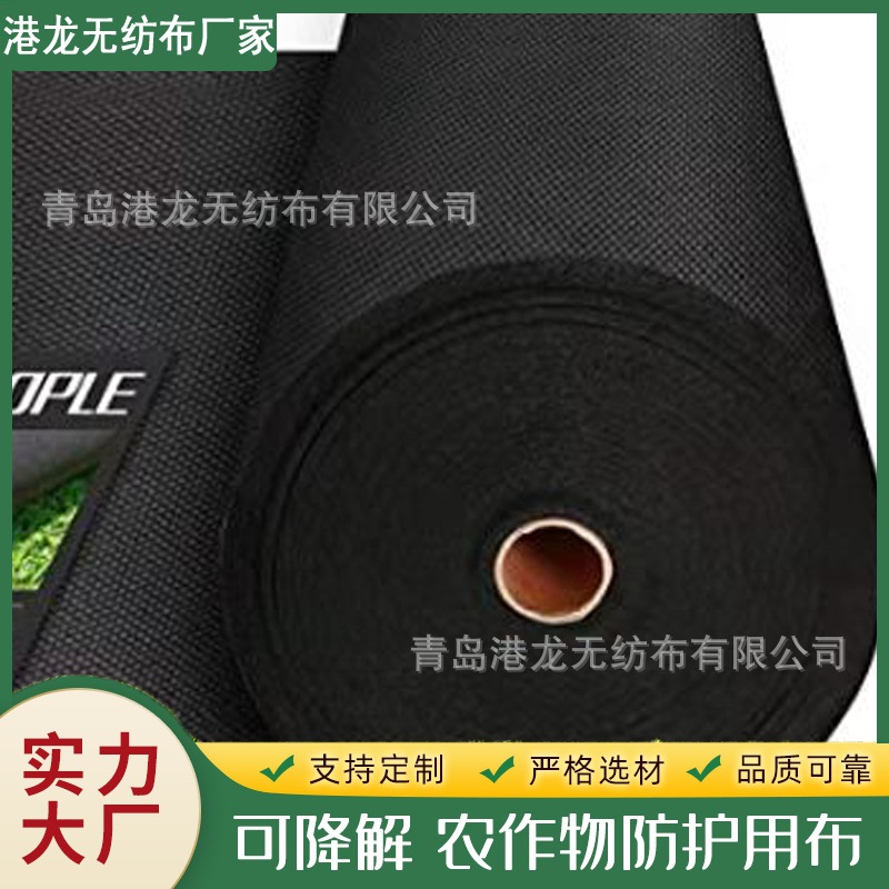 农业用无纺布料 植树袋花盆种植袋黑色无纺布防水阻燃无纺布厂家