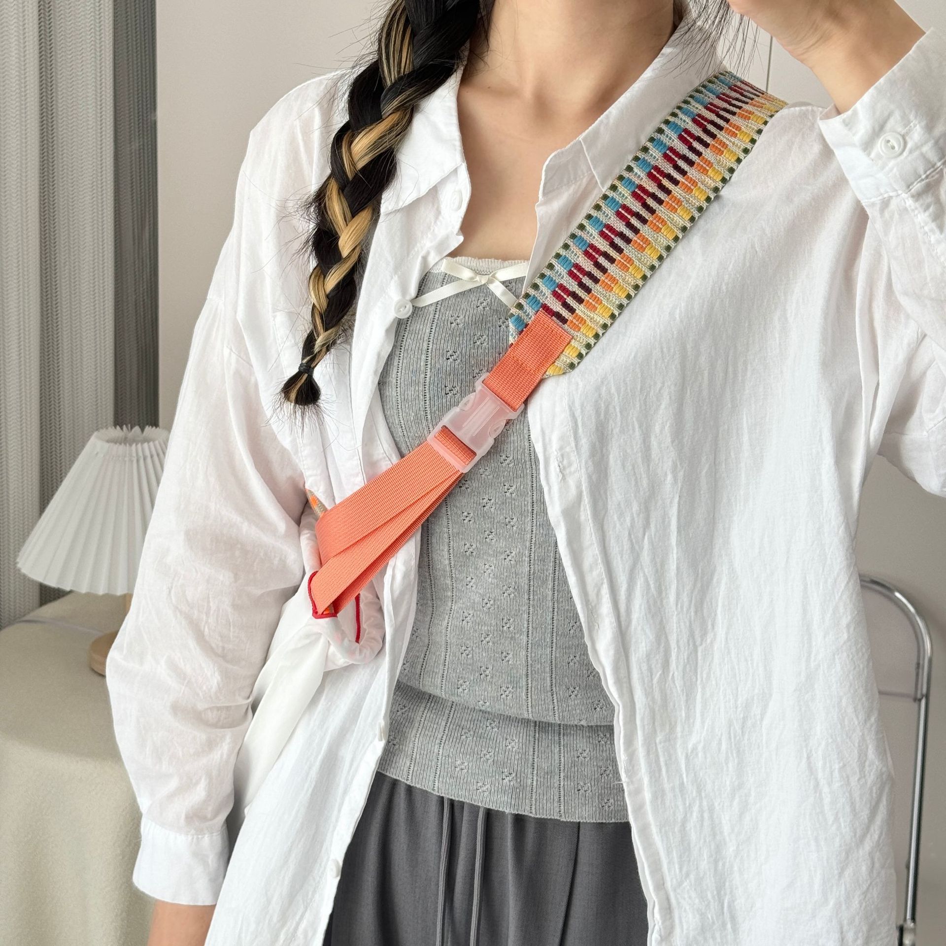 Cordón de nylon bolso correa de hombro bolso de mujer correa de extensión accesorios correa de bolso de mujer correa ajustable