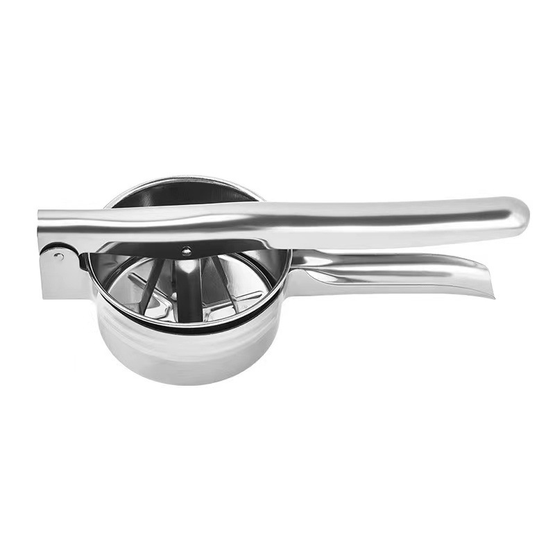 Fábrica en stock extra grande exprimidor prensa de ajo manual de acero inoxidable prensa de patata exprimidor multifunción exprimidor