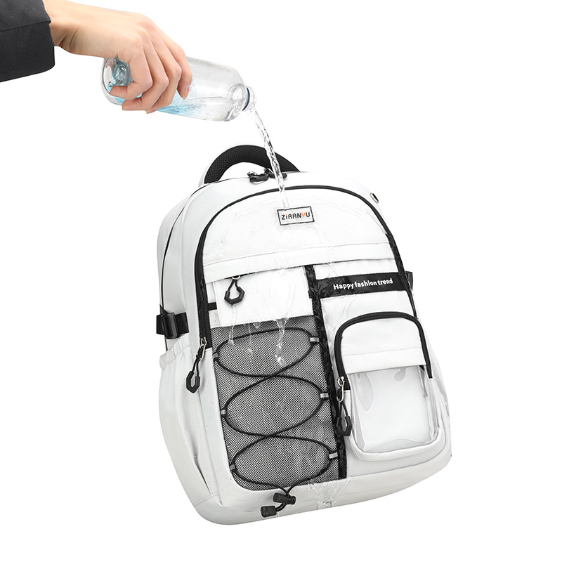 2025 nuevos estudiantes de primaria de secundaria masculinos para reducir la carga de la mochila de escolares de estudiantes de secundaria de niñas de secundaria de gran capacidad para hombres ultraligeros