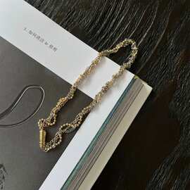 区区欧阳编织金属项链女款设计感小众复古精致简约高级感轻奢配饰