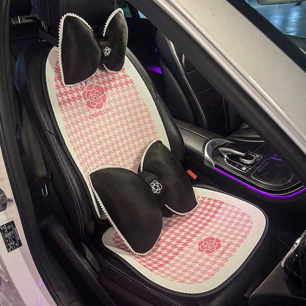 Pink-single seat + cushion + headrest