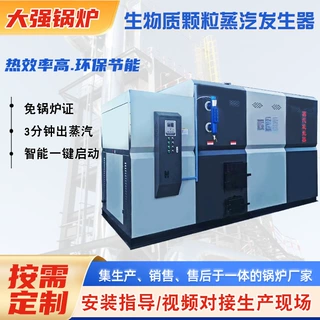 蒸汽锅炉厂家工厂用2t自动化运行生物质颗粒锅炉生物质蒸汽发生器
