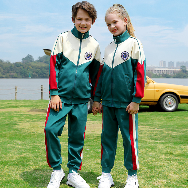 Primary School Uniforms, Spring and Autum Sports Suits for Boys and Girls, Kindergarten British Uniforms, Group Class Uniforms, School Uniforms