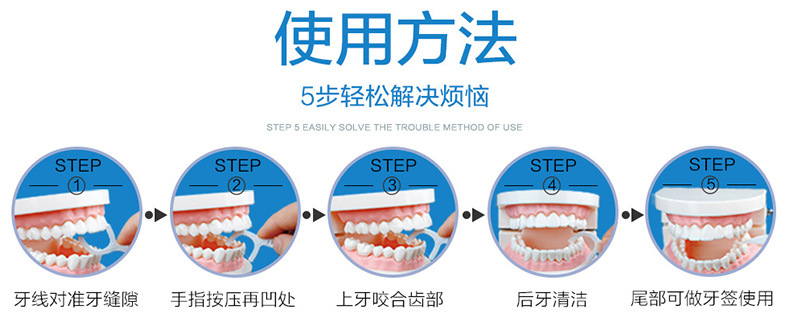 Little Deer Mother Dental Floss, disposable individual packaging, ultra-fine dental floss picks, toothpicks, dental floss box bags, wholesale pic 25