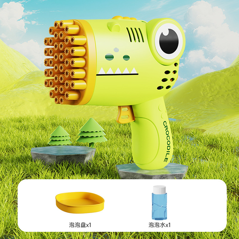 Máquina de burbujas para niños juguetes en línea popularidad de mano Gatlin pistola de burbujas automática transfronteriza regalos al por mayor