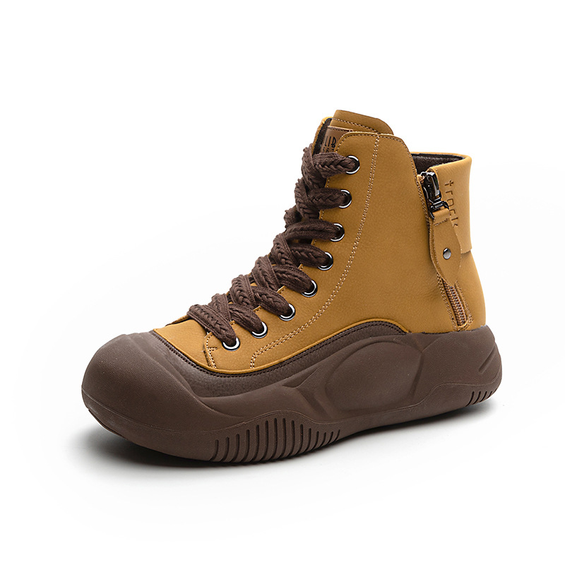 Women's Dad 2026 Autumn New Retro Lightweight Trendy Platform Thick-soled Height-increasing Casual Fashion Women's Shoes_vogvips.com