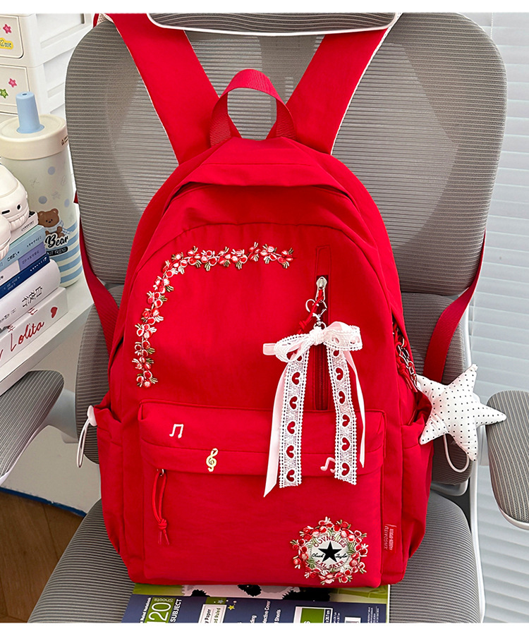 Neue grenzüberschreitende Freizeit-Trend-Rucksack mit Blumenmuster hochwertige leichte Schultasche großes Fassungsvermögen beliebter Campus-Rucksack